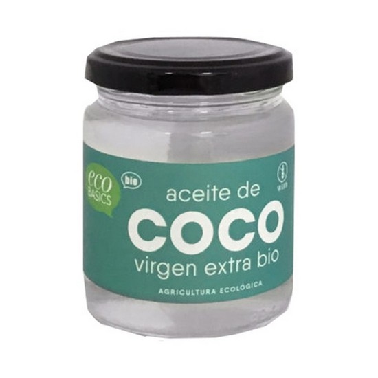Aceite de Coco Virgen Sin Gluten Bio 200ml Eco Basics