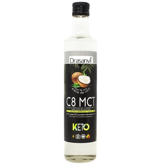 Aceite de Coco C8 MCT Keto 500ml Drasanvi
