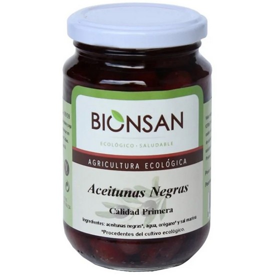 Aceitunas Negras Eco Vegan 200g Bionsan