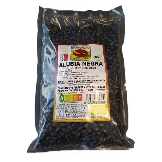 Alubia Negra Sin Gluten Bio 500g Bioprasad