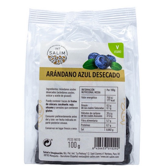 Arandano Negro Azul desecado Vegan 100g Int-Salim