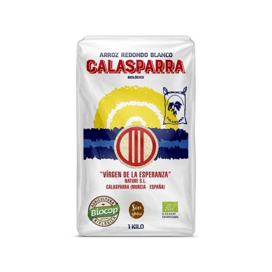 Arroz Redondo Blanco Sin Gluten Bio 1kg Calasparra Arroz Redondo Blanco Sin Gluten Bio 1kg Calasparra