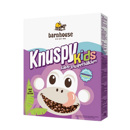 Knuspy Kids Arroz Hinchado con Chocolate Bio Vegan 250g Barnhouse