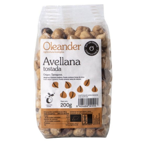 Avellana Tostada Sin Gluten Bio 200g Oleander
