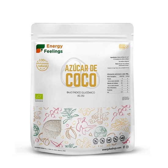 Azucar de Coco Sin Gluten Eco Vegan 500g Energy Fruits