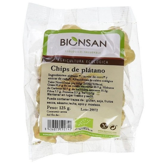 Banana Chips 125g Bionsan