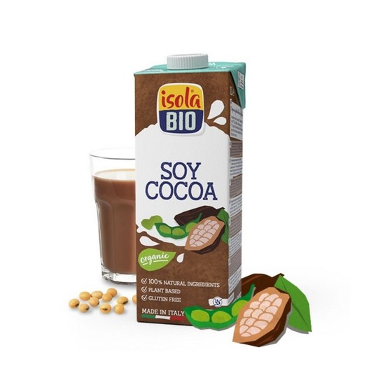 Bebida Vegetal Chocolate con Calcio Bio 24x250ml Isola Bio