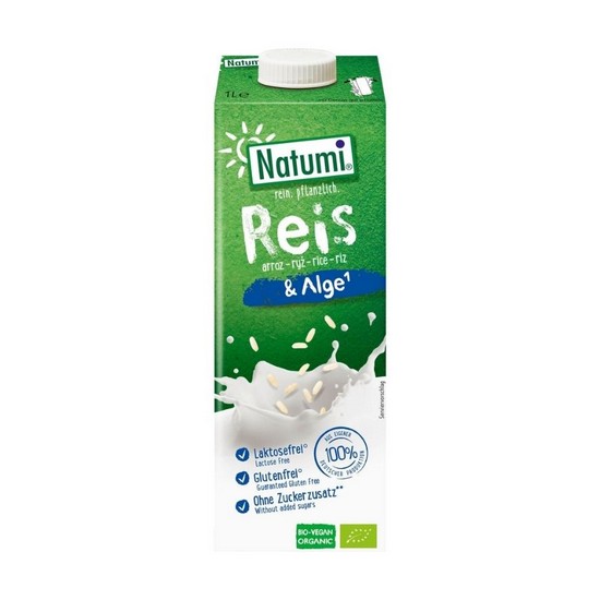 Bebida Vegetal de Arroz y Algas Bio 8 x1L Natumi