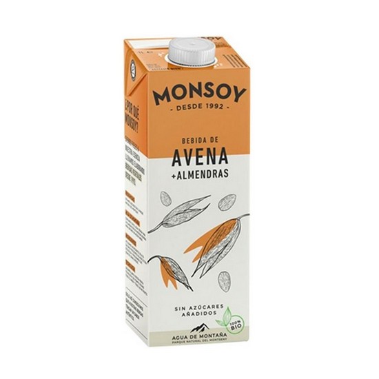 Bebida Vegetal de Avena y Almendra Bio 6x1L Monsoy