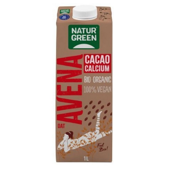 Bebida Vegetal de Avena Choco con Calcio Bio Vegan 6x1L Natur-Green