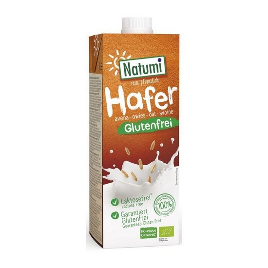 Bebida Vegetal de Avena Sin Gluten Bio Vegan 8x1L Natumi