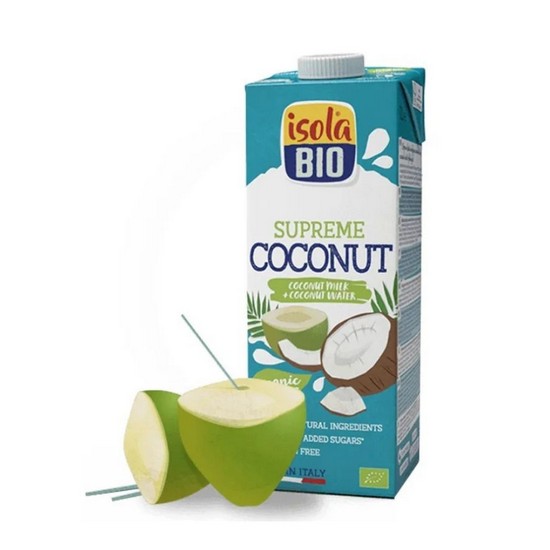 Bebida Vegetal de Coco Supreme Sin Gluten Bio Vegan 6x1L Isola Bio