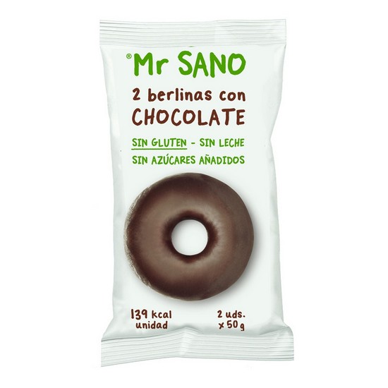 Berlina de Chocolate Sin Gluten 2uds Mr Sano