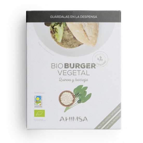 BioBurguer Vegetal de Quinoa y Borraja Eco Vegan 160g Ahimsa