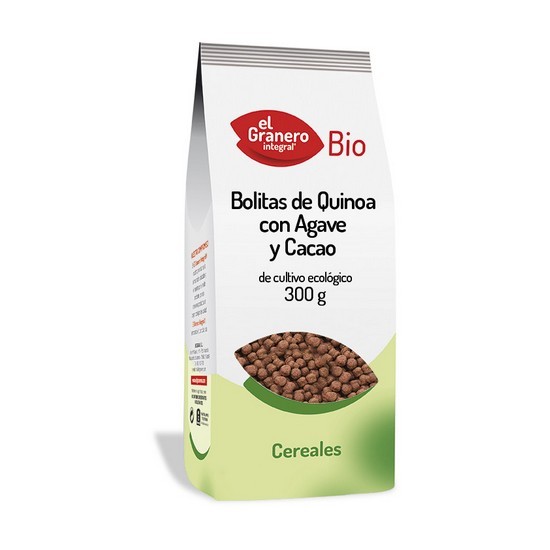 Bolitas de Quinoa con Agave y Cacao Bio 300g El Granero Integral Bolitas de Quinoa con Agave y Cacao Bio 300g El Granero Integral