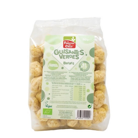 Break Guisantes Verdes Eco Vegan 50g La Finestra Sul Cielo Break Guisantes Verdes Eco Vegan 50g La Finestra Sul Cielo