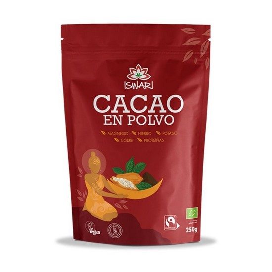 Cacao en Polvo Sin Gluten Bio Vegan 250g Iswari