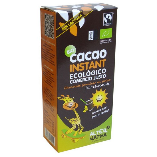 Cacao Instantaneo Sin Gluten Bio Vegan 250g Alternativa3