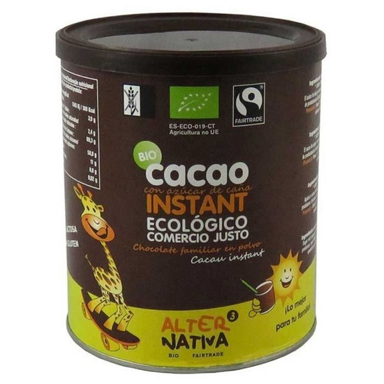 Cacao Instantaneo Sin Gluten Bio 400g Alternativa3 Cacao Instantaneo Sin Gluten Bio 400g Alternativa3