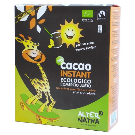 Cacao en Polvo Instantaneo Sin Gluten Eco 750g Alternativa3
