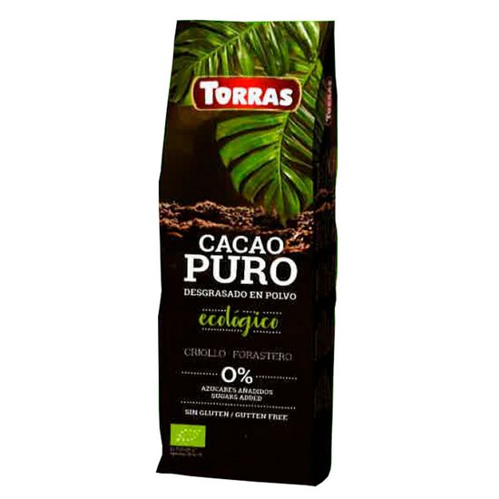 Cacao Puro desgrasado en Polvo Sin Gluten Bio 150g Torras