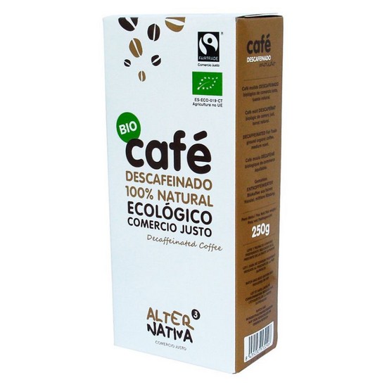 Cafe Molido descafeinado Sin Gluten Bio 250g Alternativa3