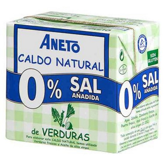 Caldo Verduras Natural 0 Sal 500ml Aneto Farmacia