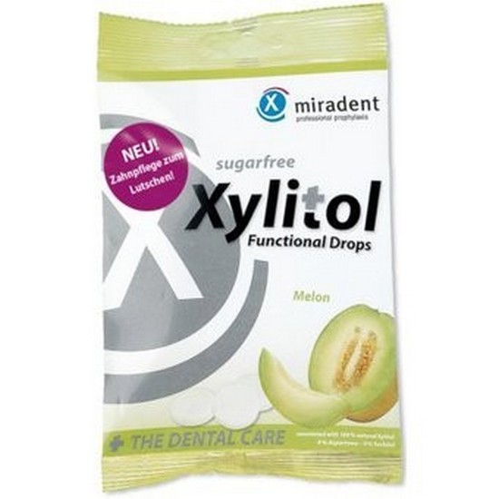 Caramelos de Melon con Xylitol Sin Gluten SinAzucar 60g Miradent