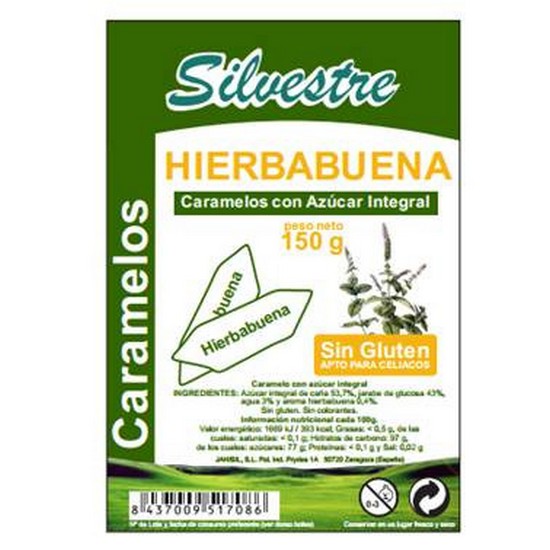 Caramelos Integrales de Hierbabuna Sin Gluten 150g Silvestre