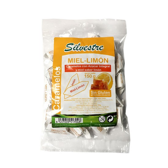 Caramelos Integrales de Miel y Limon Sin Gluten 150g Silvestre Caramelos Integrales de Miel y Limon Sin Gluten 150g Silvestre