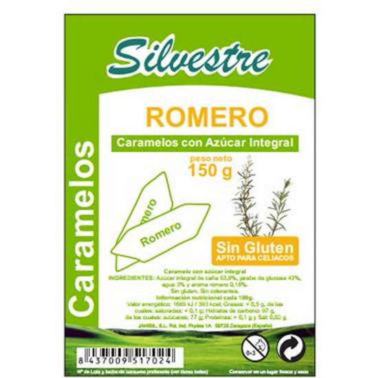Caramelos Integrales de Romero Sin Gluten 150g Silvestre