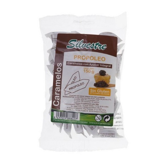 Caramelos Propoleo con Azucar Integral Silvestre Sin Gluten 110g Silvestre