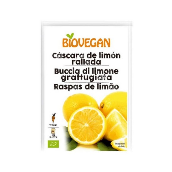 Cascara de Limon Liofilizado Sin Gluten Bio Vegan 9g Biovegan