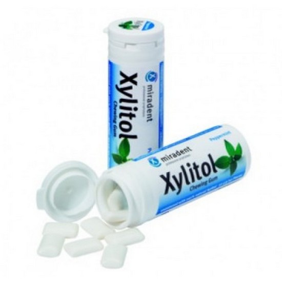 Chicles Xylitol Sabor Menta Sin Gluten 30chicles Miradent