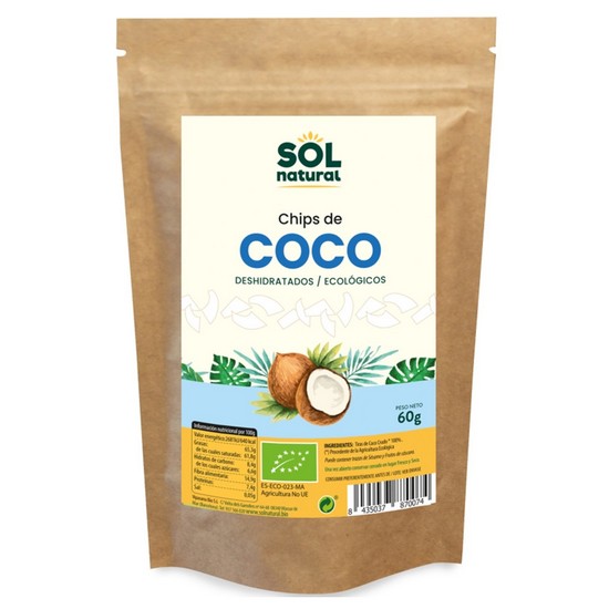Chips de Coco Sri Lanka Bio 60g Solnatural