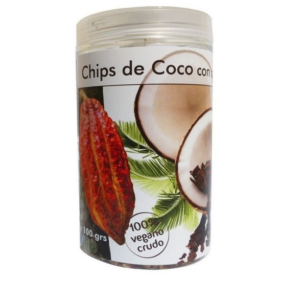 Chips de Coco y Cacao Vegan 100g Salud Viva