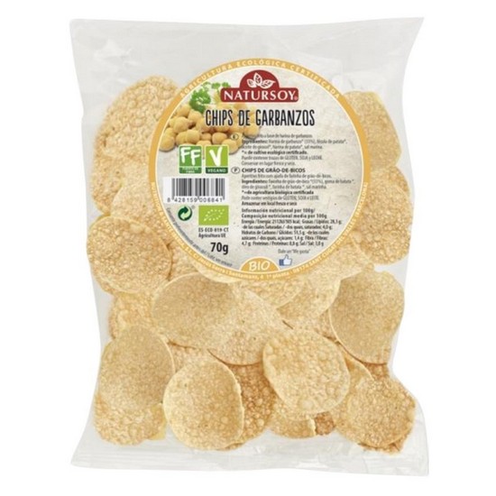 Chips de Garbanzos Bio Vegan 70g Natursoy Chips de Garbanzos Bio Vegan 70g Natursoy
