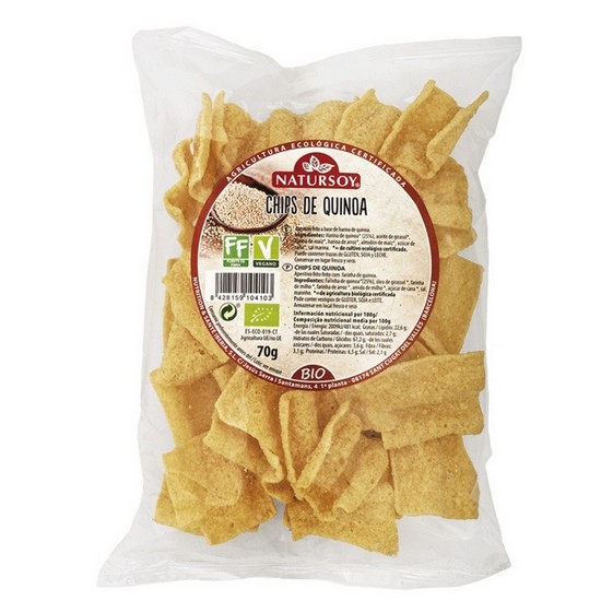 Chips de Quinoa Vegan Bio 70g Natursoy Chips de Quinoa Vegan Bio 70g Natursoy