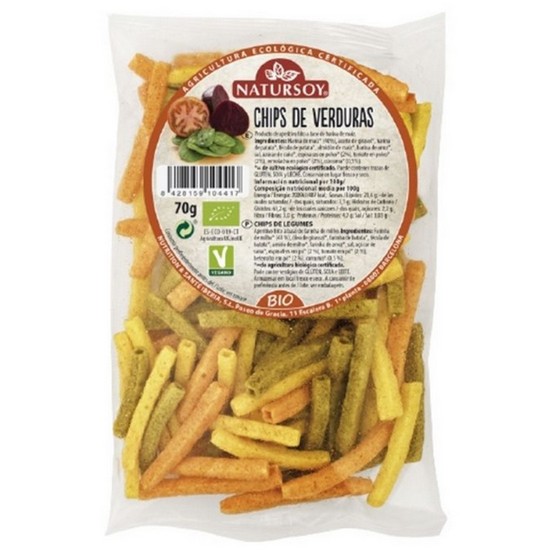 Chips de Verduras Bio Vegan 70g Natursoy Chips de Verduras Bio Vegan 70g Natursoy