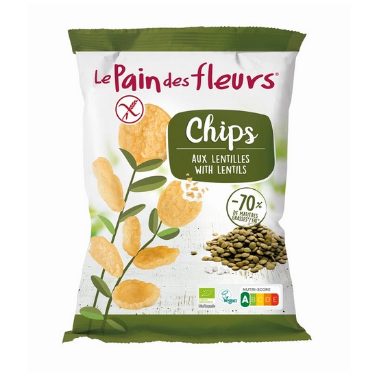 Chips Lentejas Sin Gluten Bio Vegan 50g Le Pain Des Fleurs