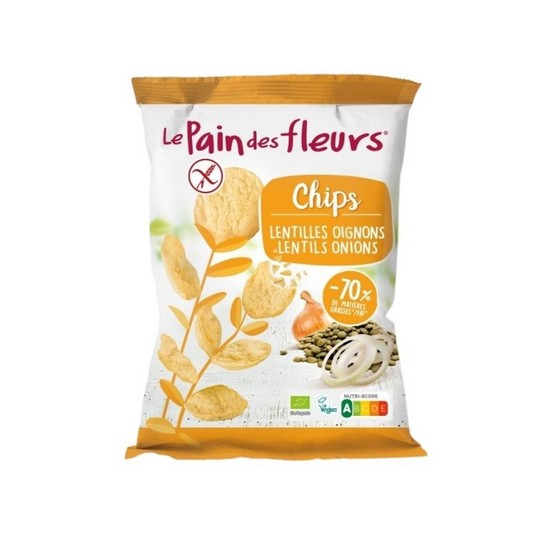 Chips Lentejas Cebolla Sin Gluten Eco 50g Le Pain des Fleurs