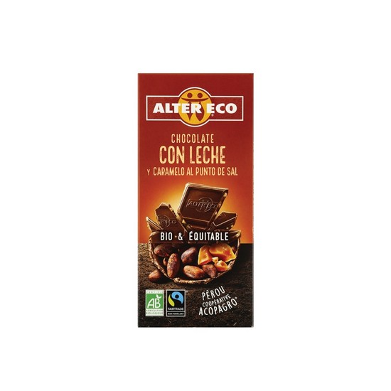 Chocolate con Leche y Caramelo Bio 100g Altereco