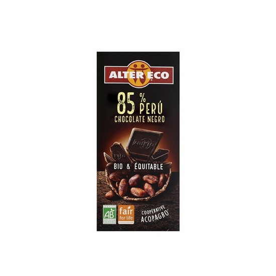 Chocolate Negro Peru 85% Bio 100g Altereco