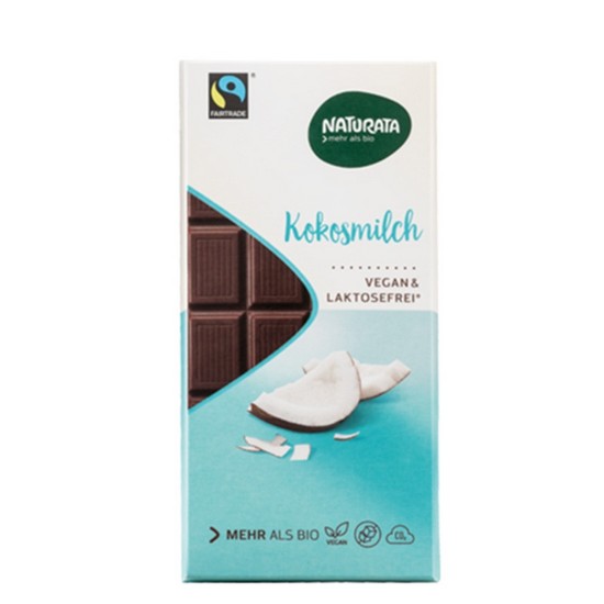 Cobertura Chocolate con Coco Eco Vegan 100g Naturata