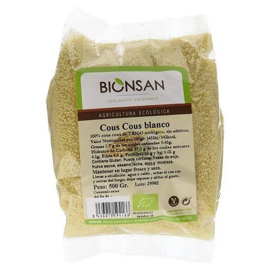 Cuscus Blanco Bio Vegan 500g Bionsan