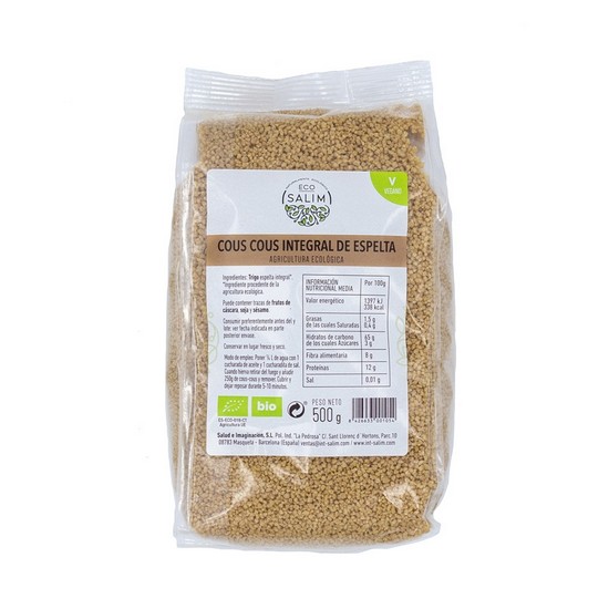 Cuscus Espelta Integral Bio Vegan 500g Eco-Salim