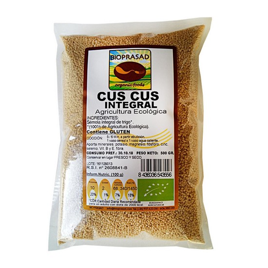Cuscus Trigo Integral Bio 500g Bioprasad