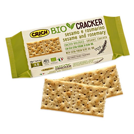 Crackers de Sesamo y Romero Bio 250g Crich