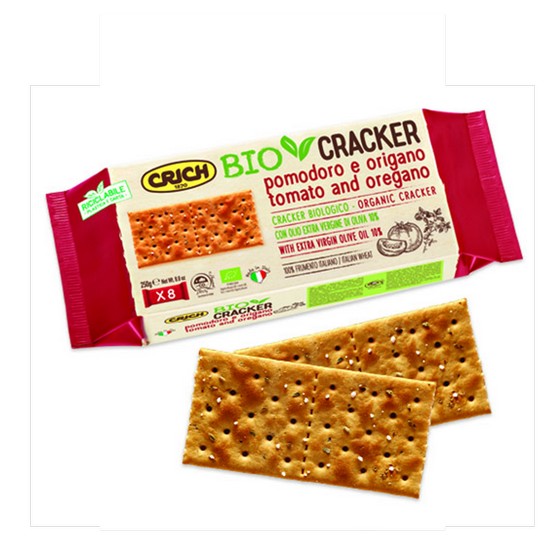 Crackers Tomate Oregano Bio 250g Crich
