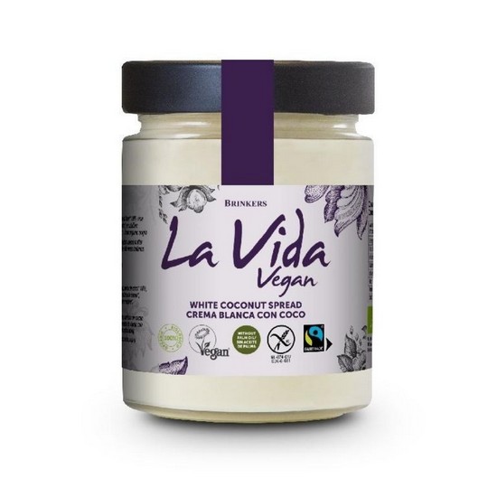 Crema Blanca con Coco Sin Gluten Vegan 600g La Vida Vegan